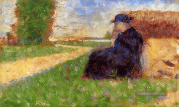 Georges Seurat Werke - große Figur in der Landschaft 1883